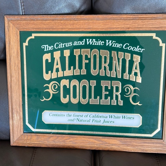 Vintage California Cooler glass bar sign - Picture 1 of 6